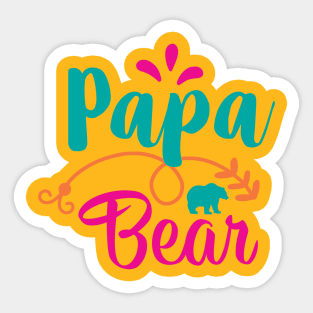 Papa bear gift Sticker